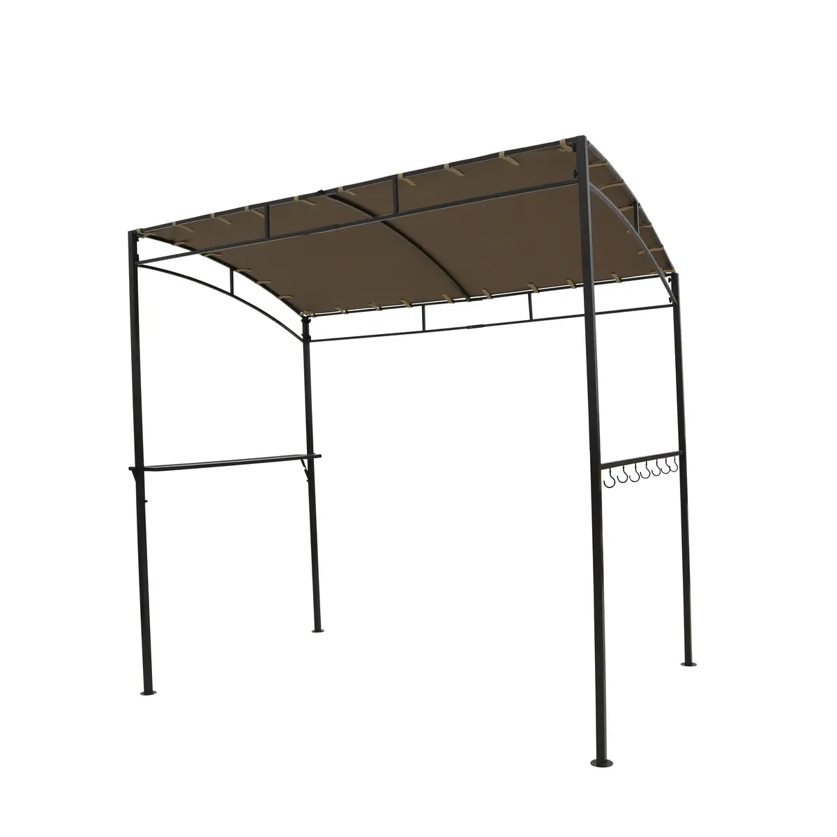Bliss Outdoors Bca-100 Bbq Grill Gazebo Canopy W/ Serving Shelf & Mounted Hooks | 85-Inch | Weather-Resistant 1