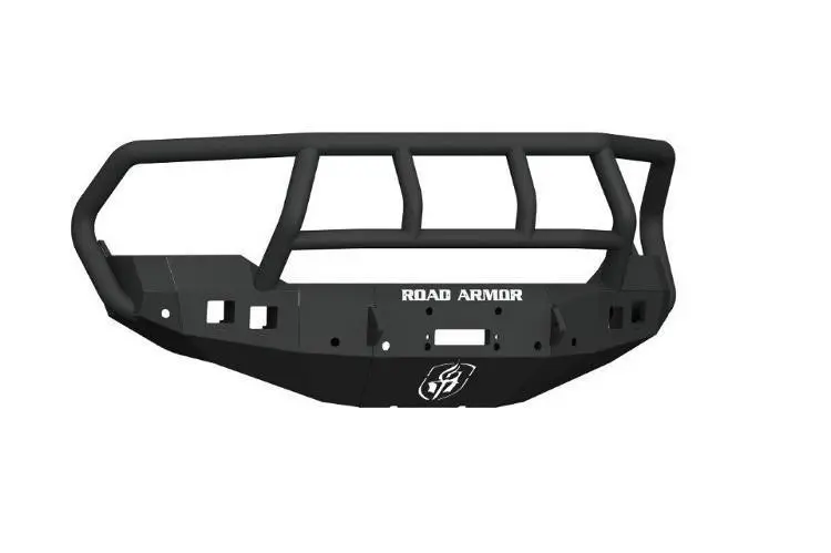 Road Armor Stealth 413F2b Dodge Ram 1500 2013-2018 Front Bumper Winch Ready Titan Ii Guard Square Light Port 1