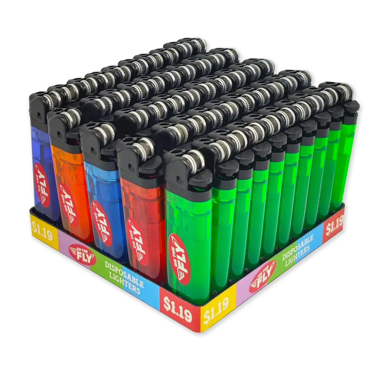Giant Logo Disposable Lighter - 50 Pieces Per Retail Ready Display 41563 1
