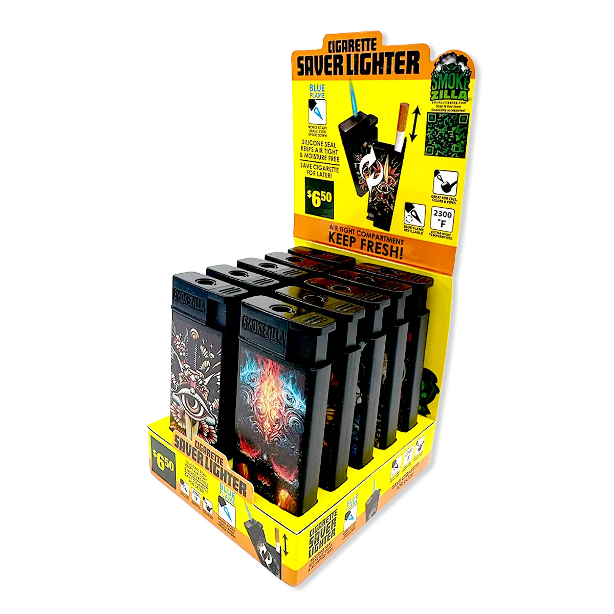 Torch Lighter Cigarette Saver - 10 Pieces Per Retail Ready Display 41856 1