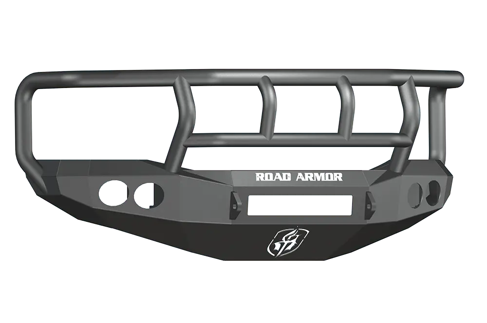 Road Armor Stealth 44072B-Nw 2006-2008 Dodge Ram 1500 Front Bumper Titan Ii Grille Guard, Black Finish And Round Fog Light Hole 2