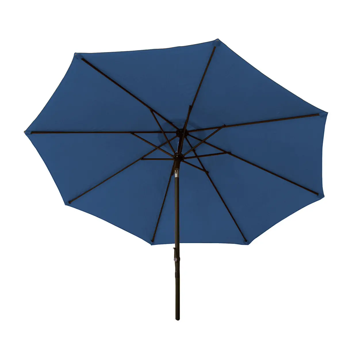Bliss Outdoors Umb-201Blu Patio Umbrella W/ Aluminum Pole & Push Button Tilt | 9-Foot Canopy | Color Fade & Water Resistant | 1.5-In. Pole Diameter (Blue) 1