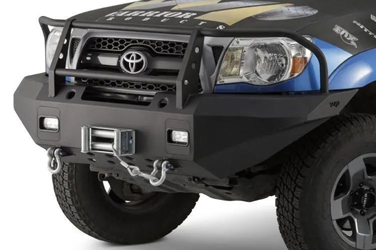 Warrior 4535 Toyota Tacoma 2012-2015 Front Bumper Winch Ready With Brush Guard & D-Rings Mounts 1