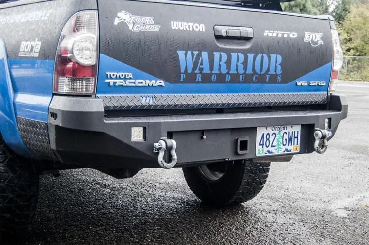 Warrior 4560 Toyota Tacoma 2005-2015 Rear Bumper With Hitch & D-Ring Mounts 1