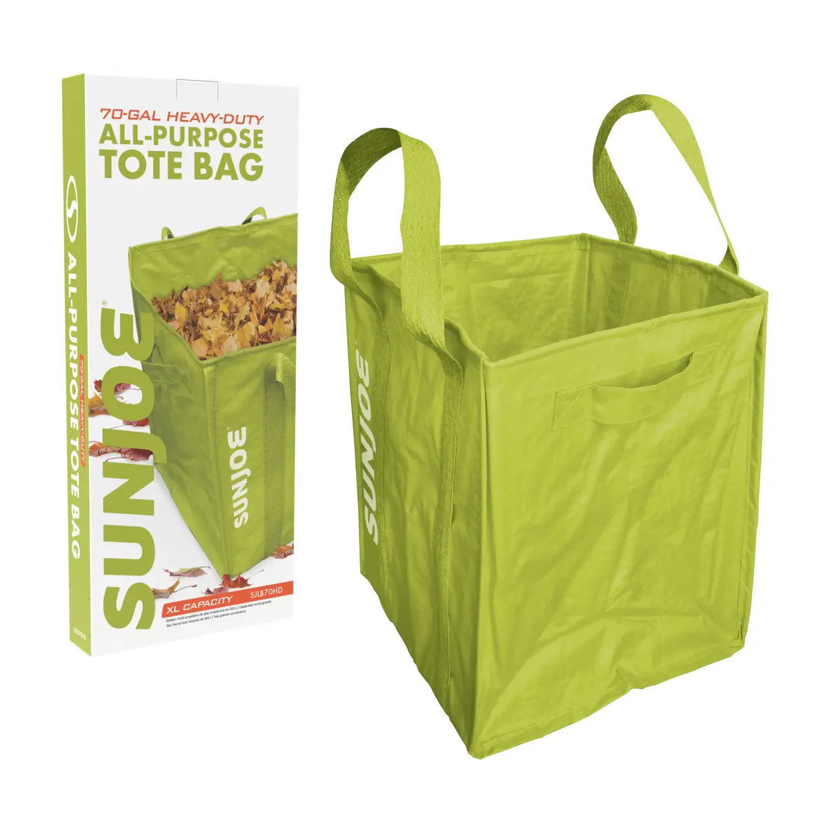Sun Joe Sjlb70hd Jumbo Heavy-Duty All-Purpose Garden Leaf And Debris Bag | 70-Gallon 1