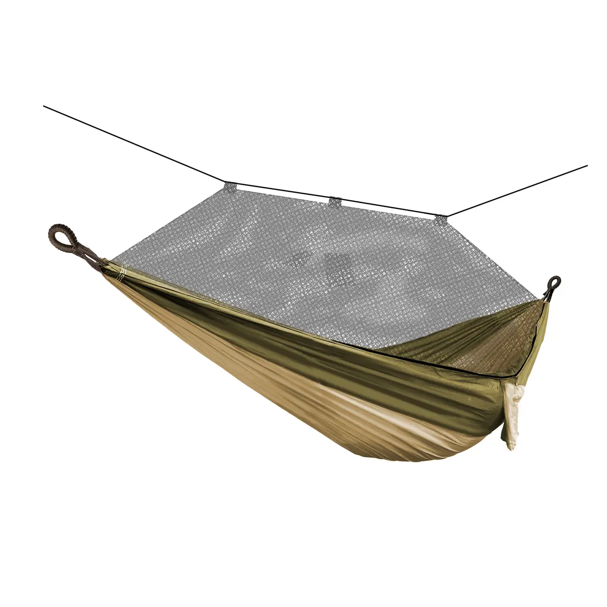 Bliss Hammocks Bh-406Xls-N-Ds Hammock In A Bag W/ Mosquito Net & Adjustable Tree Straps | 54-In. Wide | Weather & Uv Resistant | 350 Lb. Capacity (Desert Storm) 1