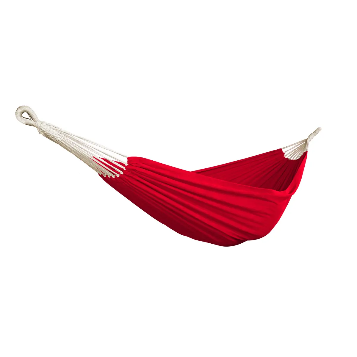 Bliss Hammocks Bh-401-Rd Double Hammock In A Bag W/ Rope Loops & Hanging Hardware | 60-In. Wide | 265 Lb. Capacity (Red) 1