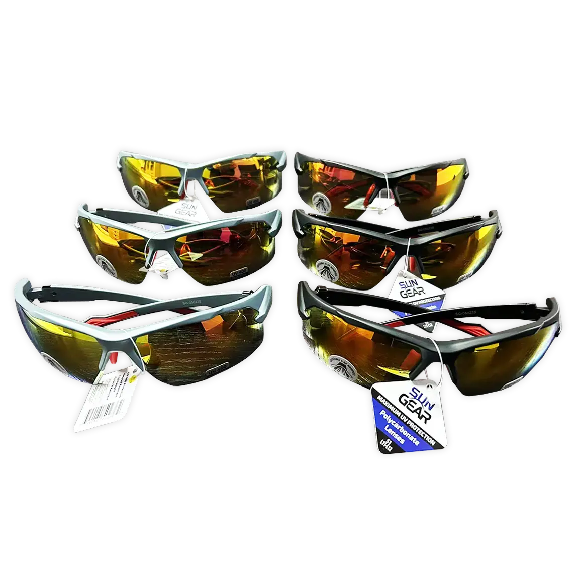 Sunglasses Sungear Assortment - 6 Pieces Per Pack 50236 1