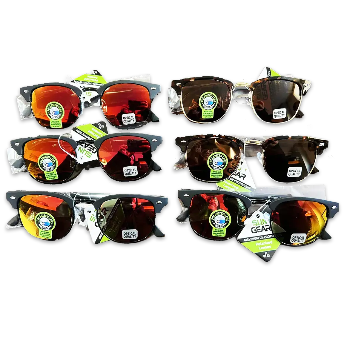 Sunglasses Sungear Assortment - 6 Pieces Per Pack 50240 1
