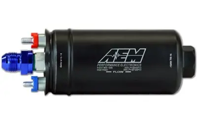 Aem 400Lph Inline High Flow Fuel Pump 1