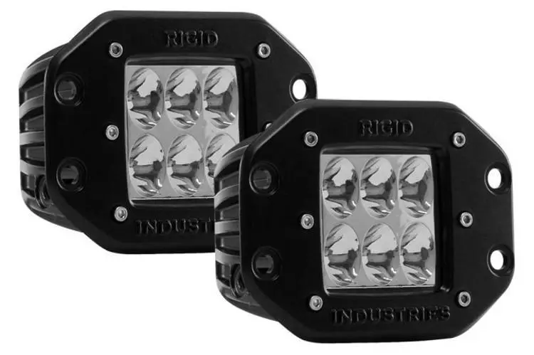Rigid 512313 D-Series Pro Specter Driving 3" Fog Light Flush Mount 1