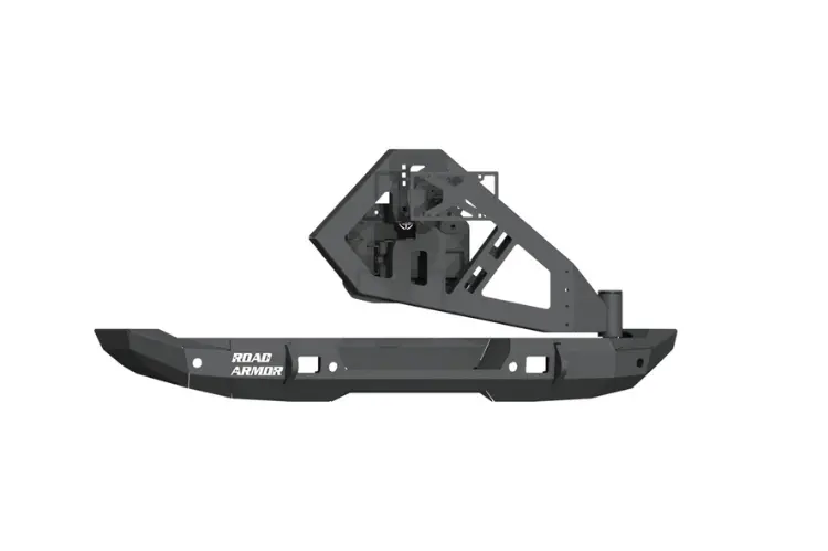 Road Armor Stealth 5183R1b-Tc 2018-2025 Jeep Wrangler Jl Rear Bumper With Tire Carrier 1