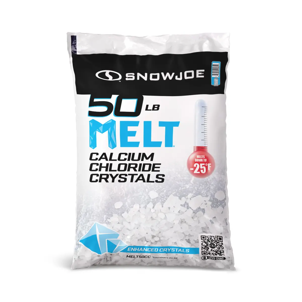 Snow Joe Melt50cc Calcium Chloride Crystals Ice Melter | 50 Lbs. 1