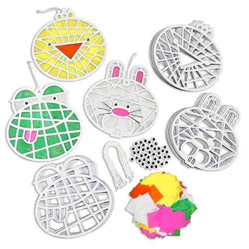 Spring Critters Diy Suncatcher Paper Crafts - 24 Pieces Per Pack Kp4198 1