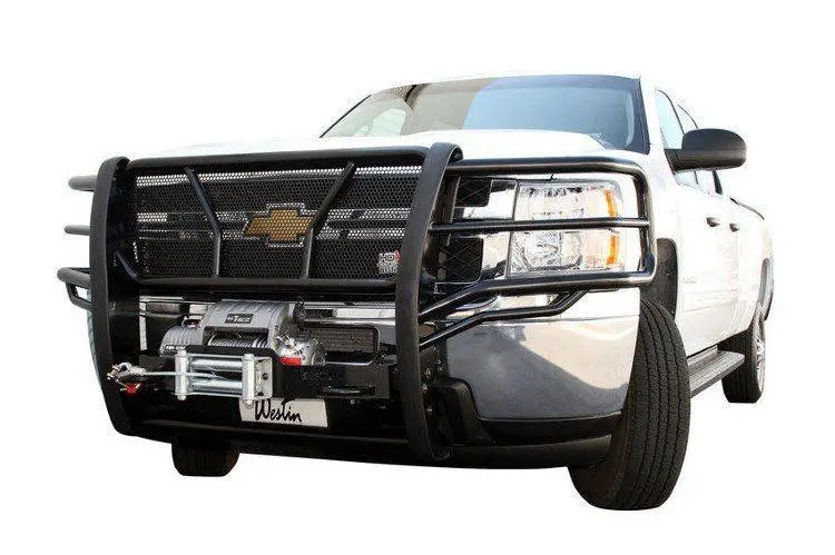 Westin 57-93685 Chevy Silverado 1500 2014-2015 Hdx Winch Mount Grille Black 1