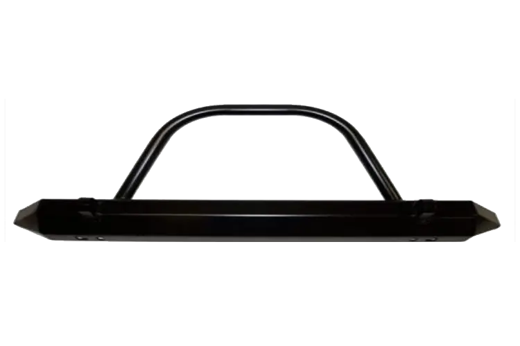 Warrior 57059 Jeep Wrangler Yj & Tj 1976-2006 Rock Crawler Front Bumper Stubby With Brush Guard & D-Ring Mounts 1