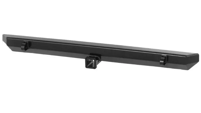 Warrior 576 Jeep Wrangler Yj & Tj 1987-2006 Rock Crawler Rear Bumper With Receiver & D-Ring Mounts 1