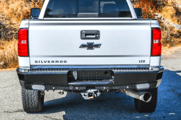 Westin 58-341155 Chevy Silverado 2500/3500 2015-2019 Hdx Bandit Rear Bumper Black Finish 1