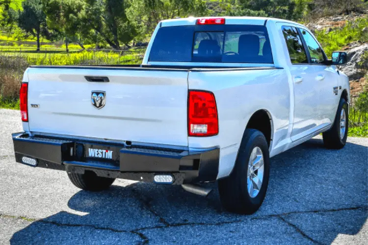 Westin 58-341175 Ram 2500/3500 2011-2025 Hdx Bandit Rear Bumper Black Finish (Exclude Dual Exhaust Models) 1