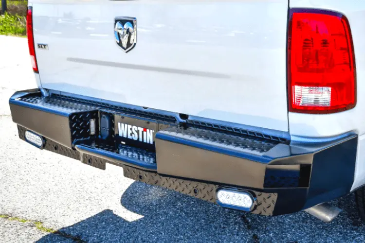 Westin 58-341175 Dodge Ram 1500 2009-2018 Hdx Bandit Rear Bumper Black Finish 1