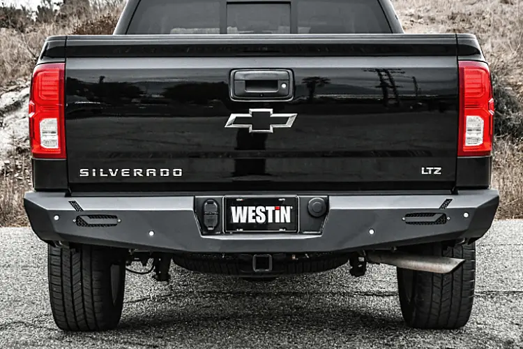 Westin 58-421005 Chevy Silverado 1500 2014-2018 Pro-Series Rear Bumper Black Finish 1