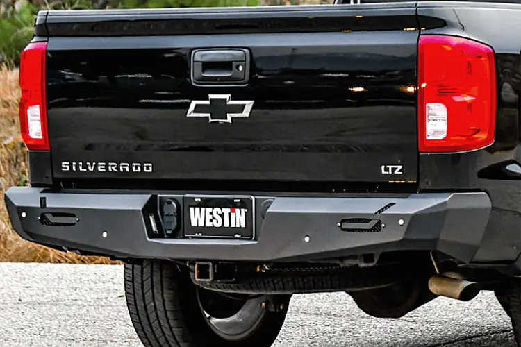 Westin 58-421005 Chevy Silverado 2500/3500 2015-2019 Pro-Series Rear Bumper Black Finish 1