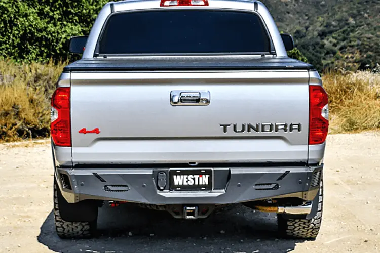 Westin 58-421035 Toyota Tundra 2014-2021 Pro-Series Rear Bumper Black Finish (Not Compatible With Blind Spot Monitoring) 1