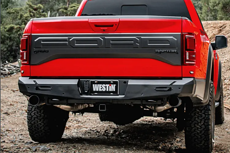 Westin 58-421145 Ford F150 Raptor 2017-2020 Pro-Series Rear Bumper Black Finish 1