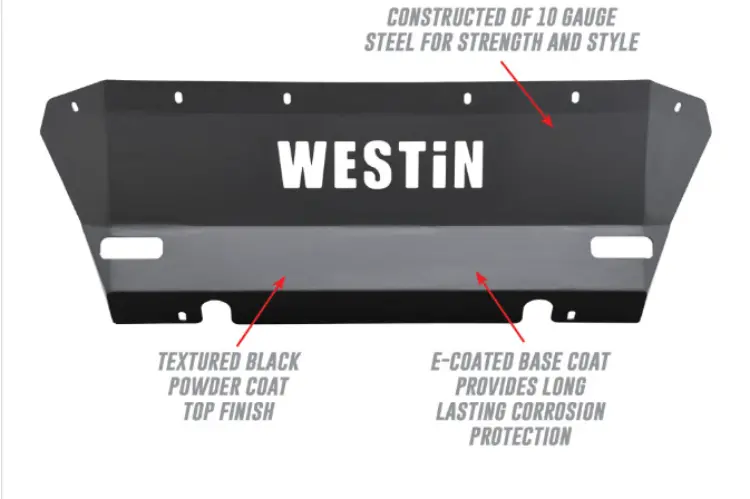 Westin 58-71155 Chevy Colorado 2015-2020 Outlaw/Pro-Mod Skid Plate 1