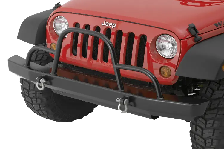 Warrior 59051 Jeep Wrangler Jk 2007-2018 Rock Crawler Front Bumper With Brush Guard & D-Ring Mounts 1