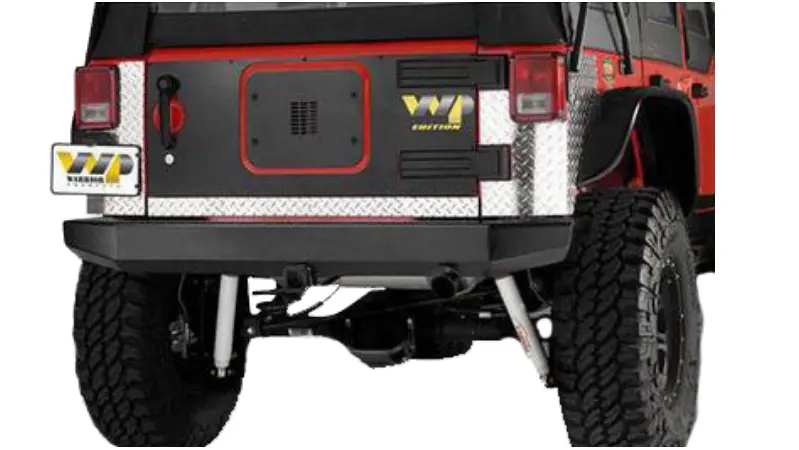 Warrior 592 Jeep Wrangler Jk 2007-2018 Rock Crawler Rear Bumper 1