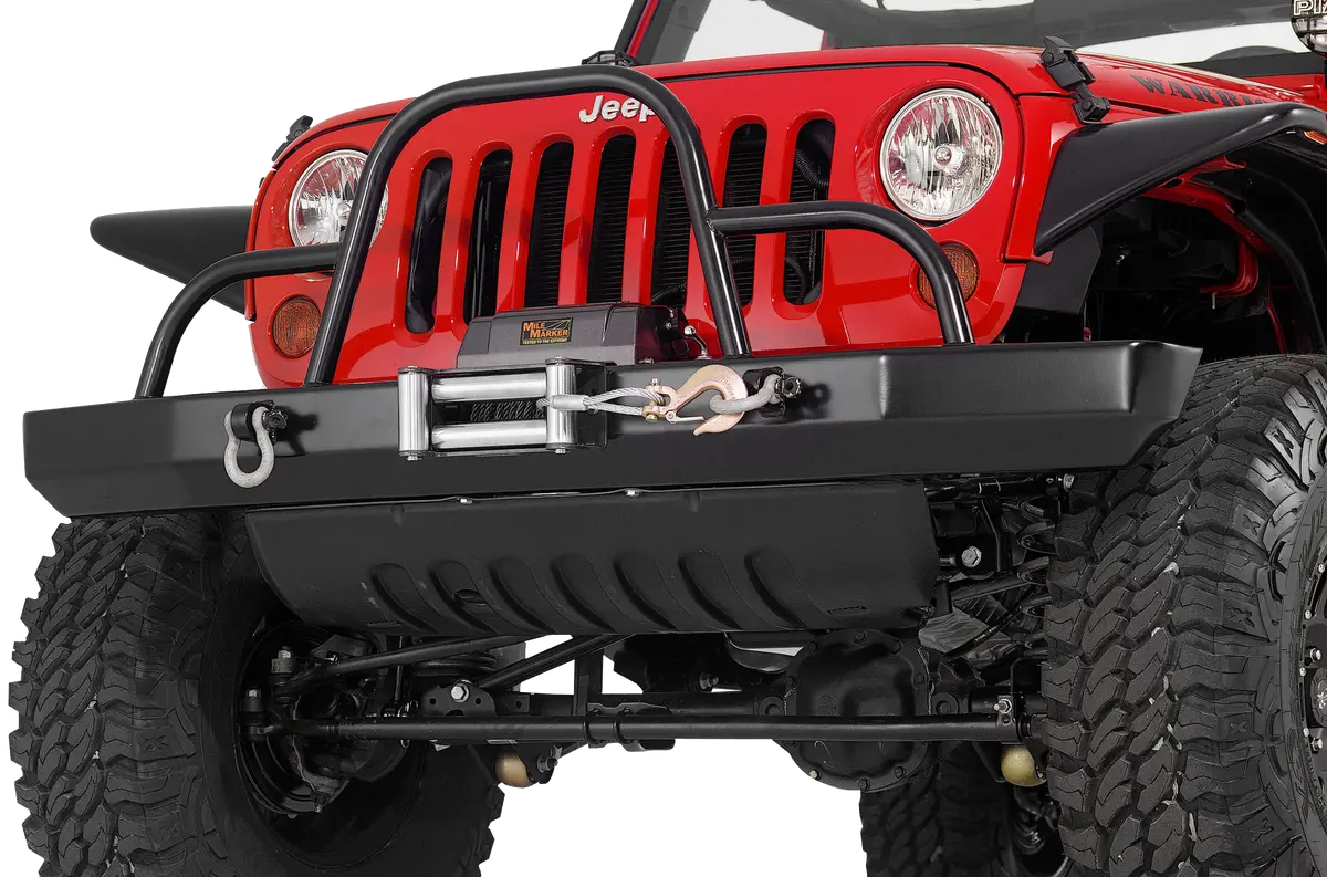 Warrior 595 Jeep Wrangler Jk 2007-2018 Rock Crawler Front Bumper Winch Ready 1