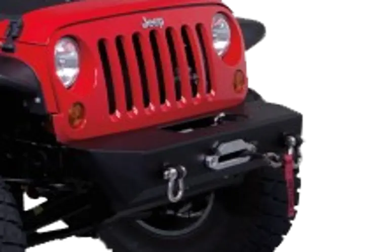 Warrior 597 Jeep Wrangler Jk 2007-2018 Rock Crawler Front Bumper Stubby 1