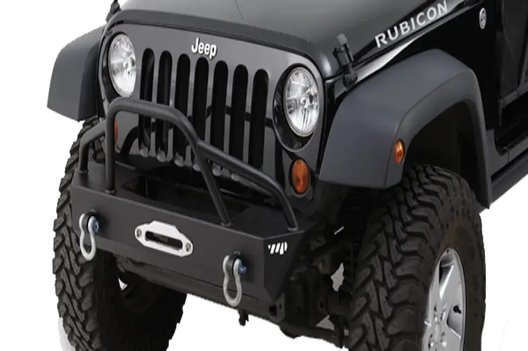 Warrior 59750 Jeep Wrangler Jk 2007-2018 Rock Crawler Front Bumper Winch Ready Stubby With Pre-Runner Brush Guard 1