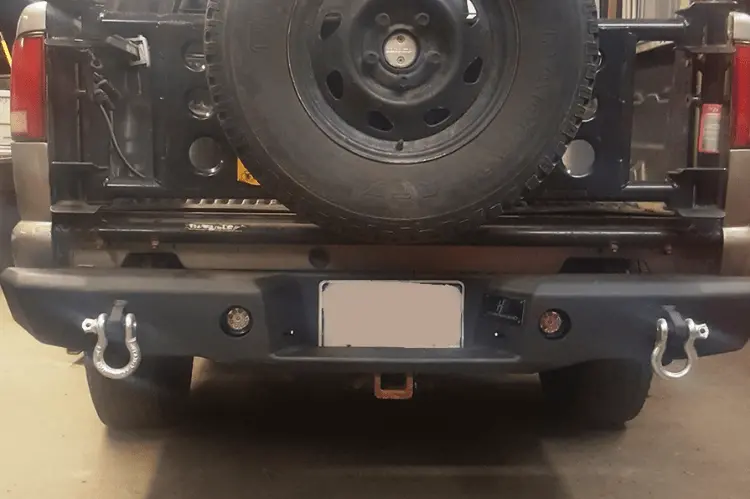 Hammerhead 600-56-0112 Chevy S10 Zr2 1994-2003 Rear Bumper Black Powdercoat 1