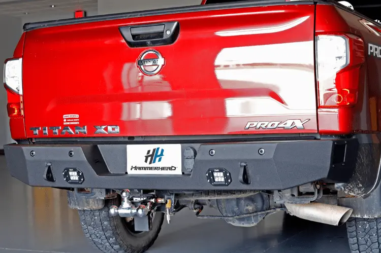 Hammerhead 600-56-0908 Nissan Titan Xd 2016-2019 Rear Bumper Flush Mount With Sensors And Bsm 1