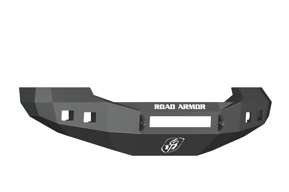 Road Armor Stealth 605R0b-Nw 2005-2007 Ford F250/F350/F450 Superduty Front Non-Winch Bumper No Guard, Black Finish And Square Fog Light Hole 1