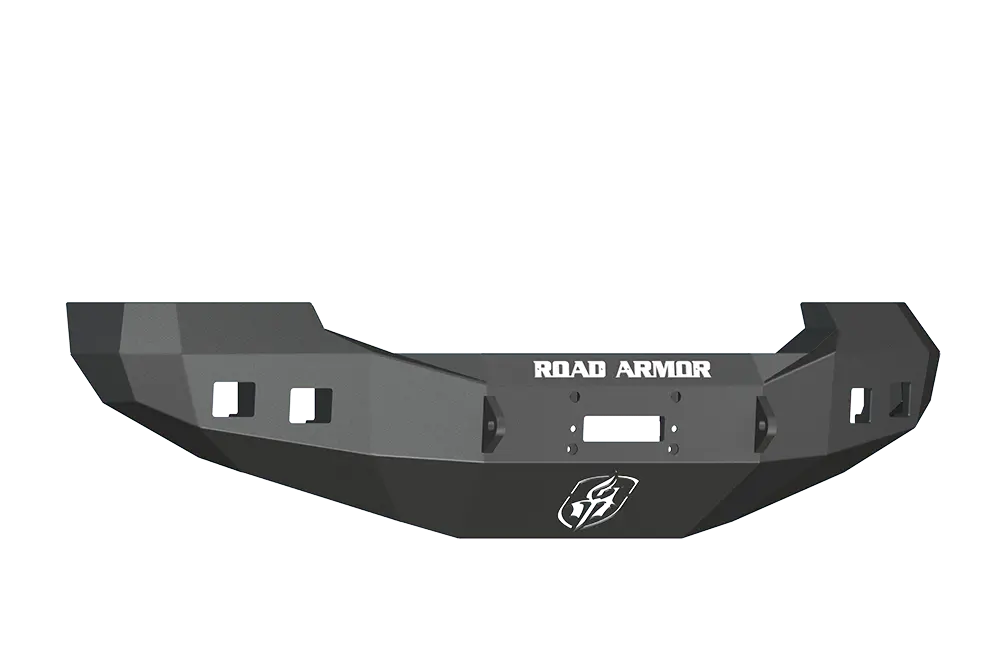 Road Armor Stealth 605R0b 2005-2007 Ford F250/F350/F450 Superduty Front Winch Ready Bumper No Guard, Black Finish And Square Fog Light Hole 1