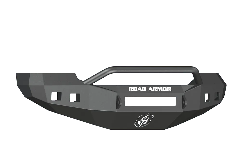 Road Armor Stealth 605R4b-Nw 2005-2007 Ford F250/F350/F450 Superduty Front Non-Winch Bumper Pre-Runner Style, Black Finish And Square Fog Light Hole 1