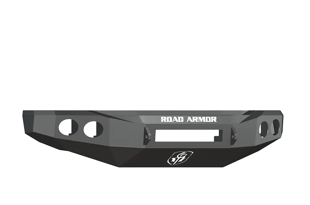 Road Armor Stealth 60800B-Nw 2008-2010 Ford F250/F350/F450 Superduty Front Non-Winch Bumper No Guard, Black Finish And Round Fog Light Hole 1