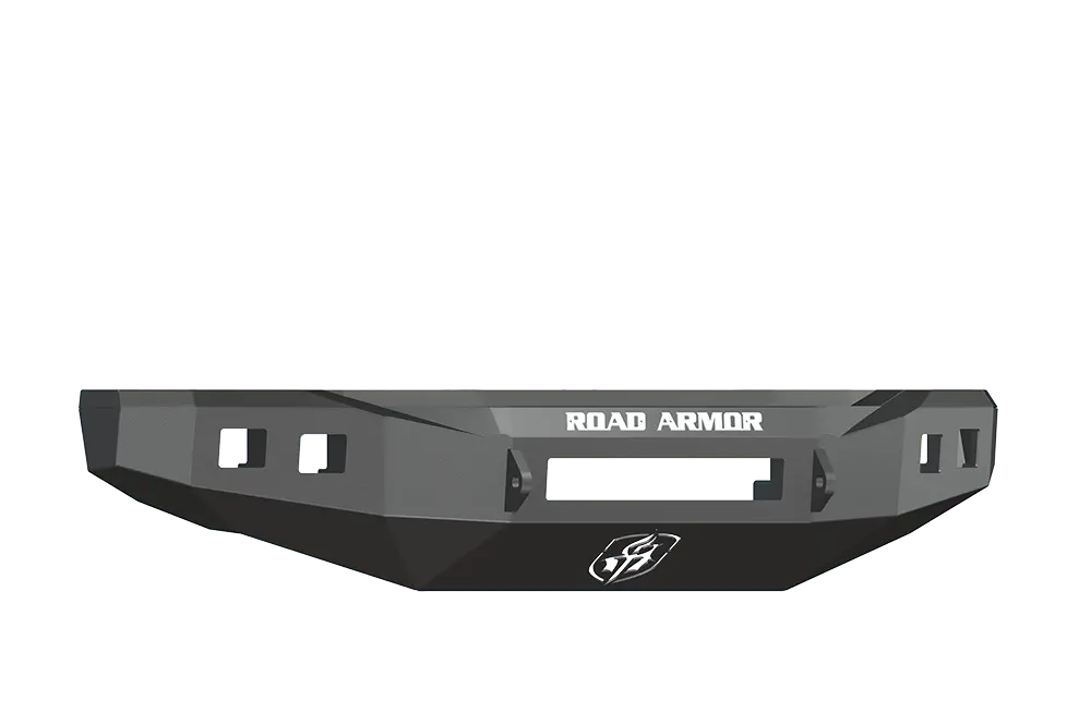 Road Armor Stealth 608R0b-Nw 2008-2010 Ford F250/F350/F450 Superduty Front Non-Winch Bumper No Guard, Black Finish And Square Fog Light Hole 1