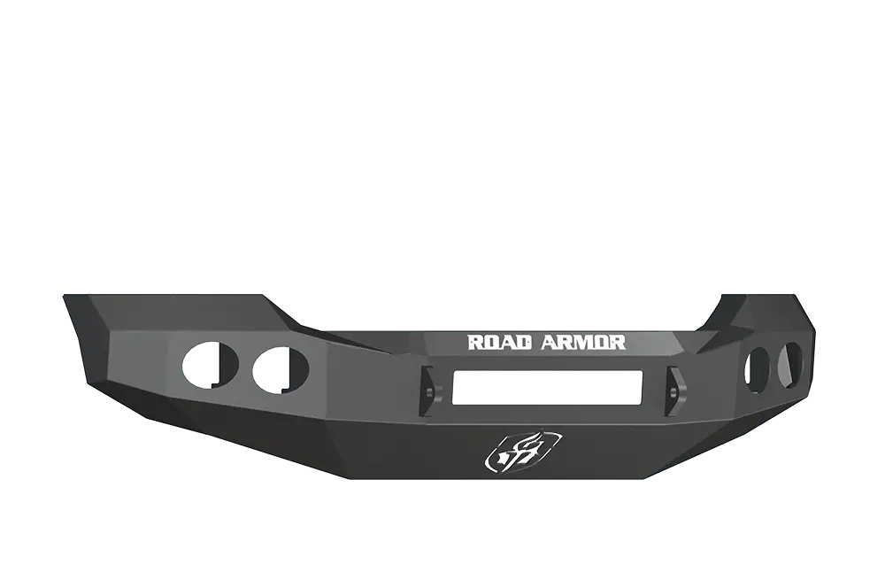 Road Armor Stealth 61100B-Nw 2011-2016 Ford F250/F350/F450 Superduty Front Non-Winch Bumper No Guard, Black Finish And Round Fog Light Hole 1
