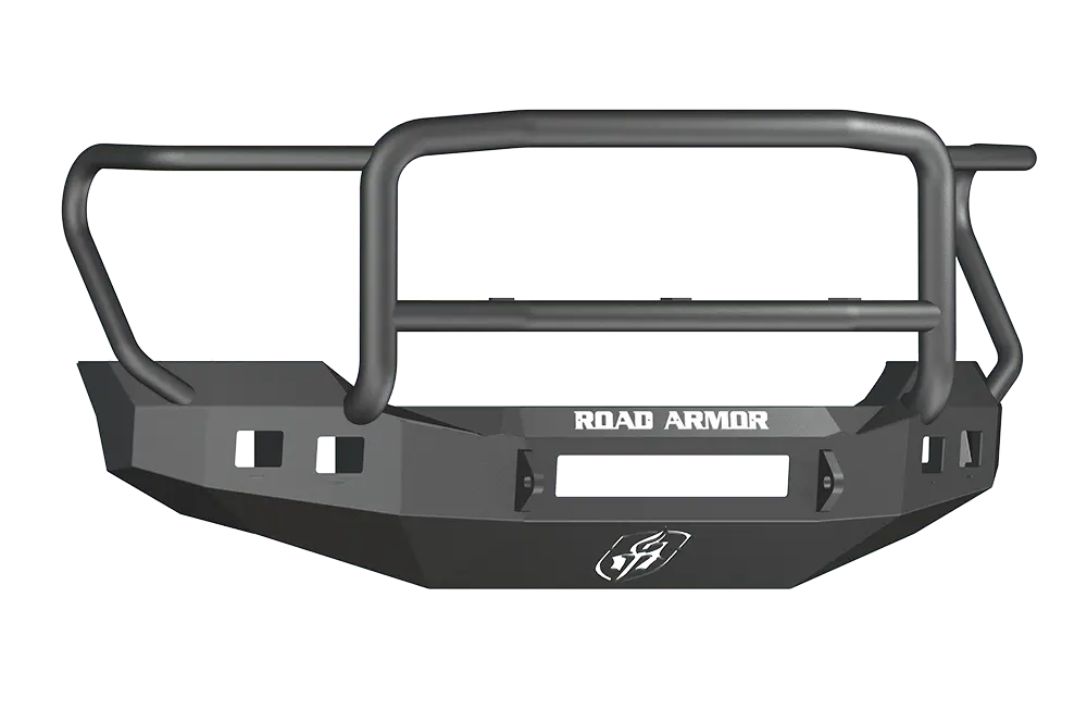 Road Armor Stealth 611R5b-Nw 2011-2016 Ford F250/F350/F450 Superduty Front Non-Winch Bumper Lonestar Guard, Black Finish And Square Fog Light Hole 1