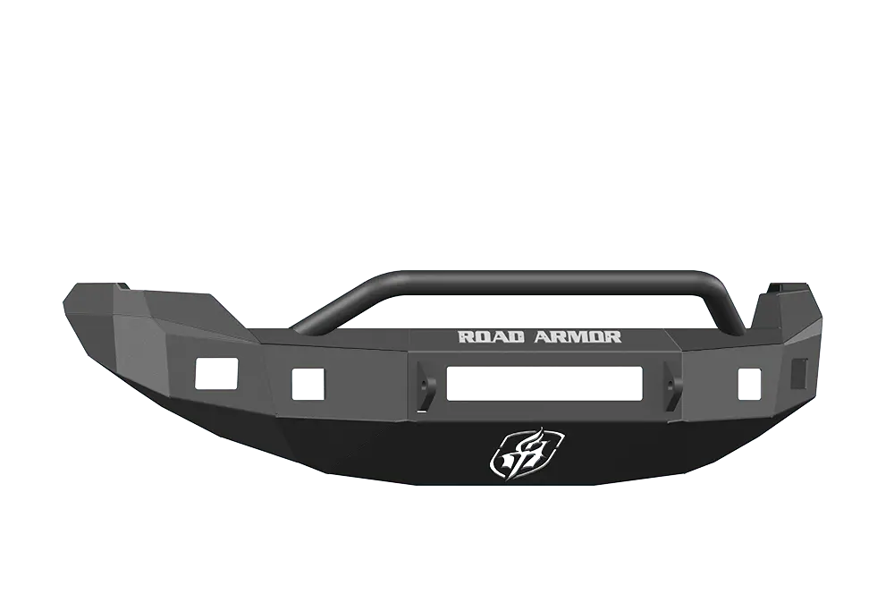 Road Armor Stealth 613R4b-Nw 2009-2014 Ford F150 Front Non-Winch Bumper Pre-Runner Style, Black Finish And Square Fog Light Hole 1
