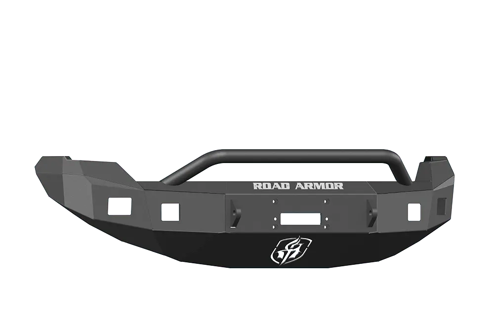Road Armor Stealth 613R4b 2009-2014 Ford F150 Front Winch Ready Bumper Pre-Runner Style, Black Finish And Square Fog Light Hole 1