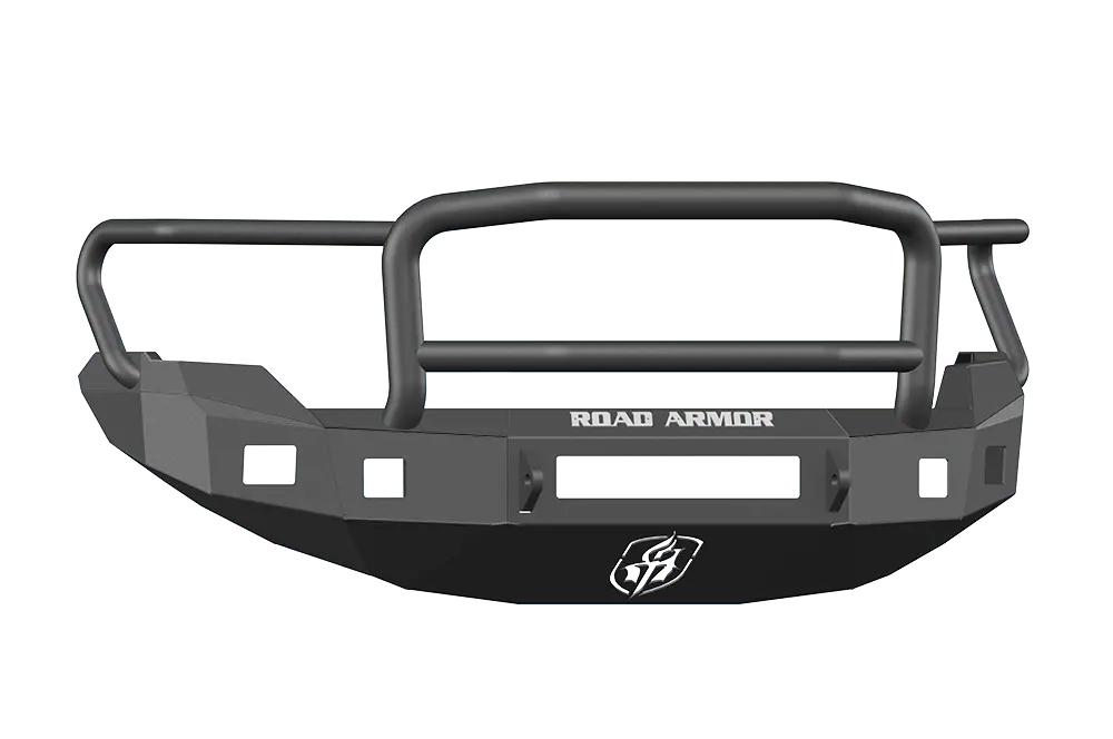 Road Armor Stealth 613R5b-Nw 2009-2014 Ford F150 Front Non-Winch Bumper Lonestar Guard, Black Finish And Square Fog Light Hole 1