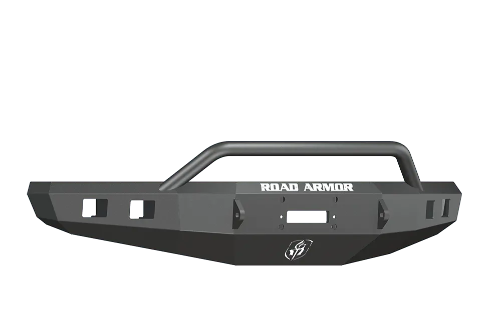 Road Armor Stealth 615R4b 2015-2017 Ford F150 Front Winch Ready Bumper Pre-Runner Style, Black Finish And Square Fog Light Hole 1