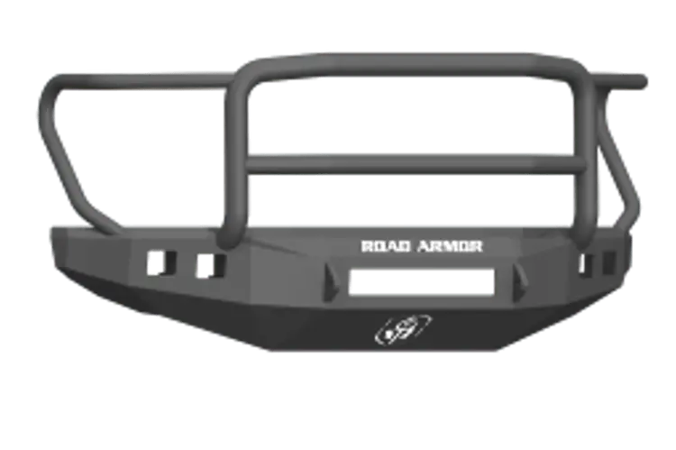 Road Armor Stealth 61745B-Nw 2017-2021 Ford F450/F550 Superduty Front Non-Winch Bumper Lonestar Guard, Black Finish And Square Fog Light Hole 1