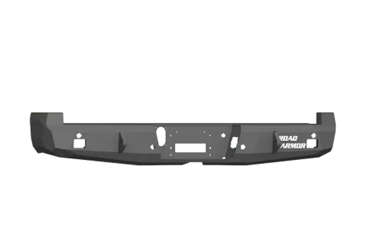Road Armor Stealth 617Rrb 2017-2018 Ford F250/F350/F450/F550 Superduty Rear Winch Ready Bumper Black Finish And Rectangle Fog Light Hole 1