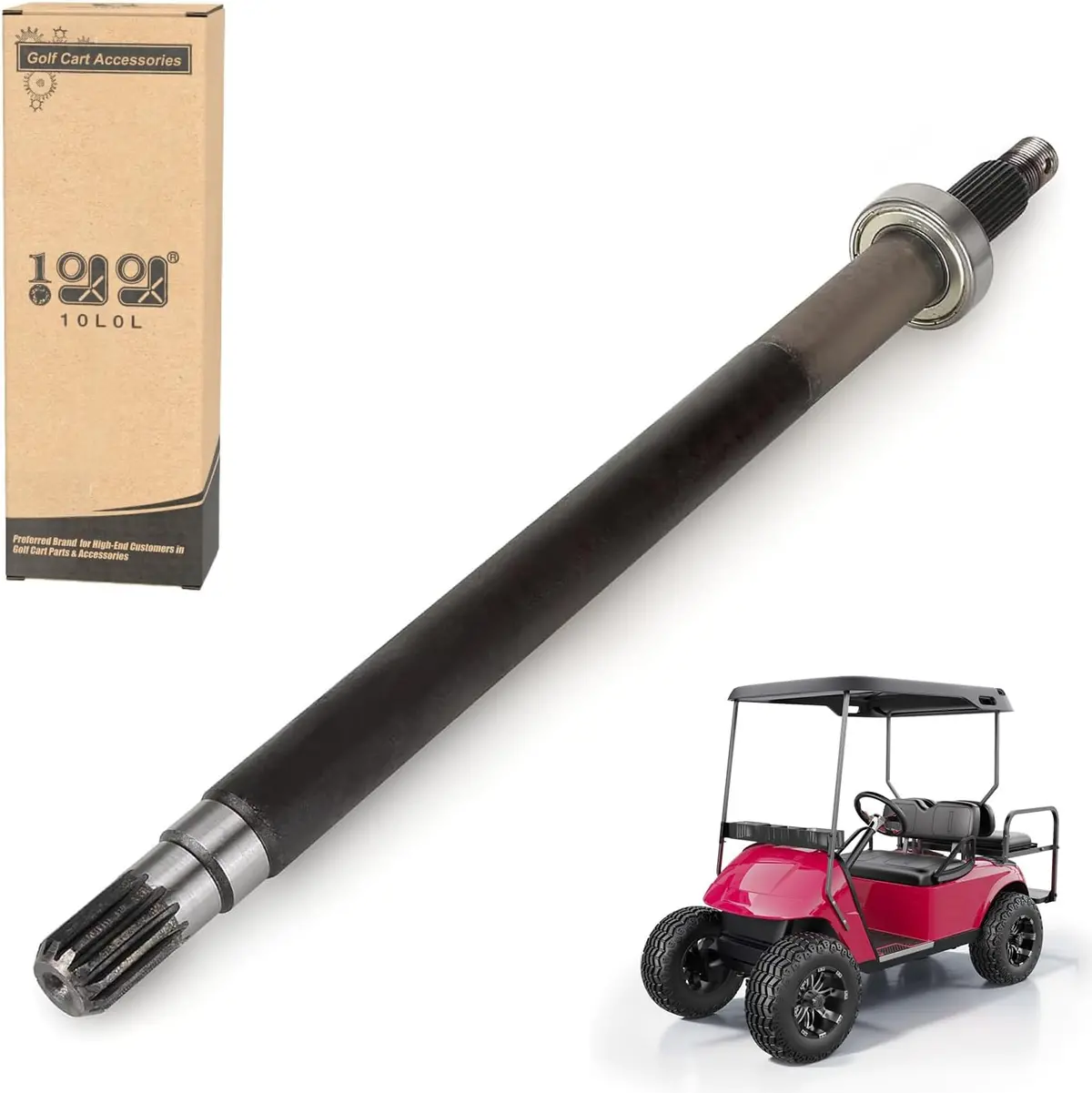 Gas Golf Cart Rear Axle Shaft For Ezgo Txt Medalist St Workhorse Mpt - 10L0l 1